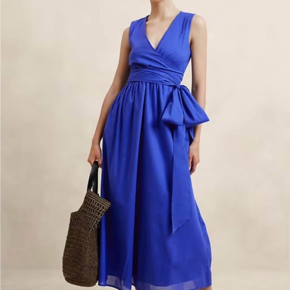 Banana Republic Voile Wrap Waist Maxi Dress